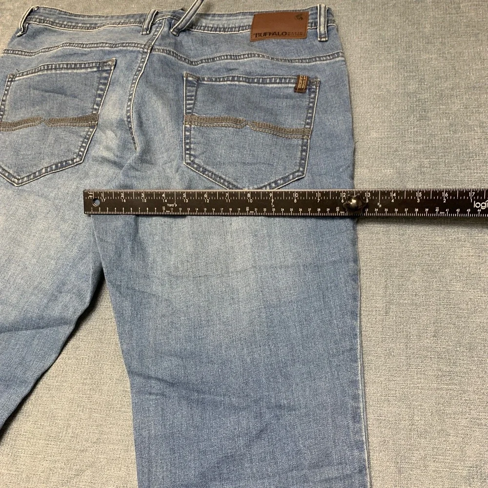 Buffalo David Bitton Axel Slim Fit Jeans Mens 36x30 Blue Denim Stretch Straight